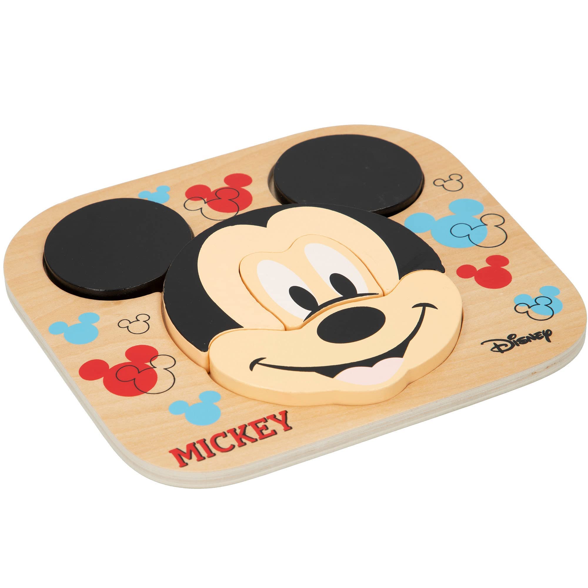 WOOMAX 48700 Mickey & Friends Mickey Wood Puzzle, 6 Pieces