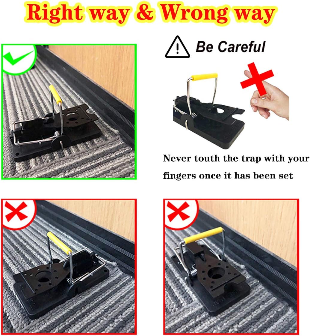 DMSELL 4 Pack Large Mouse Traps, Reusable Rat Traps That Kill Instantly for Indoors and Outdoors Safe for Family and Pets - Image 5