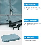 OKPOW Parasol Cover Waterproof 600D Heavy Duty 3m Large Outdoor Umbrella view 5
