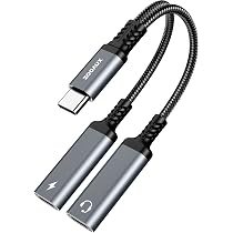 Répartiteur USB-C 2 En 1 – Charge Rapide 100 W PD + Prise Casque 3,5 Mm – Pour Téléphones Type-C – Câble Tressé Résistant