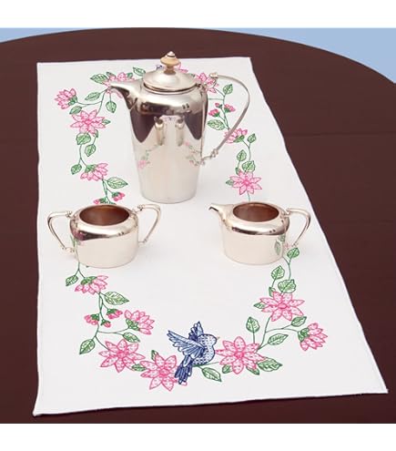 Jack Dempsey Stamped Table Runner/Scarf 15"X42"-XX A