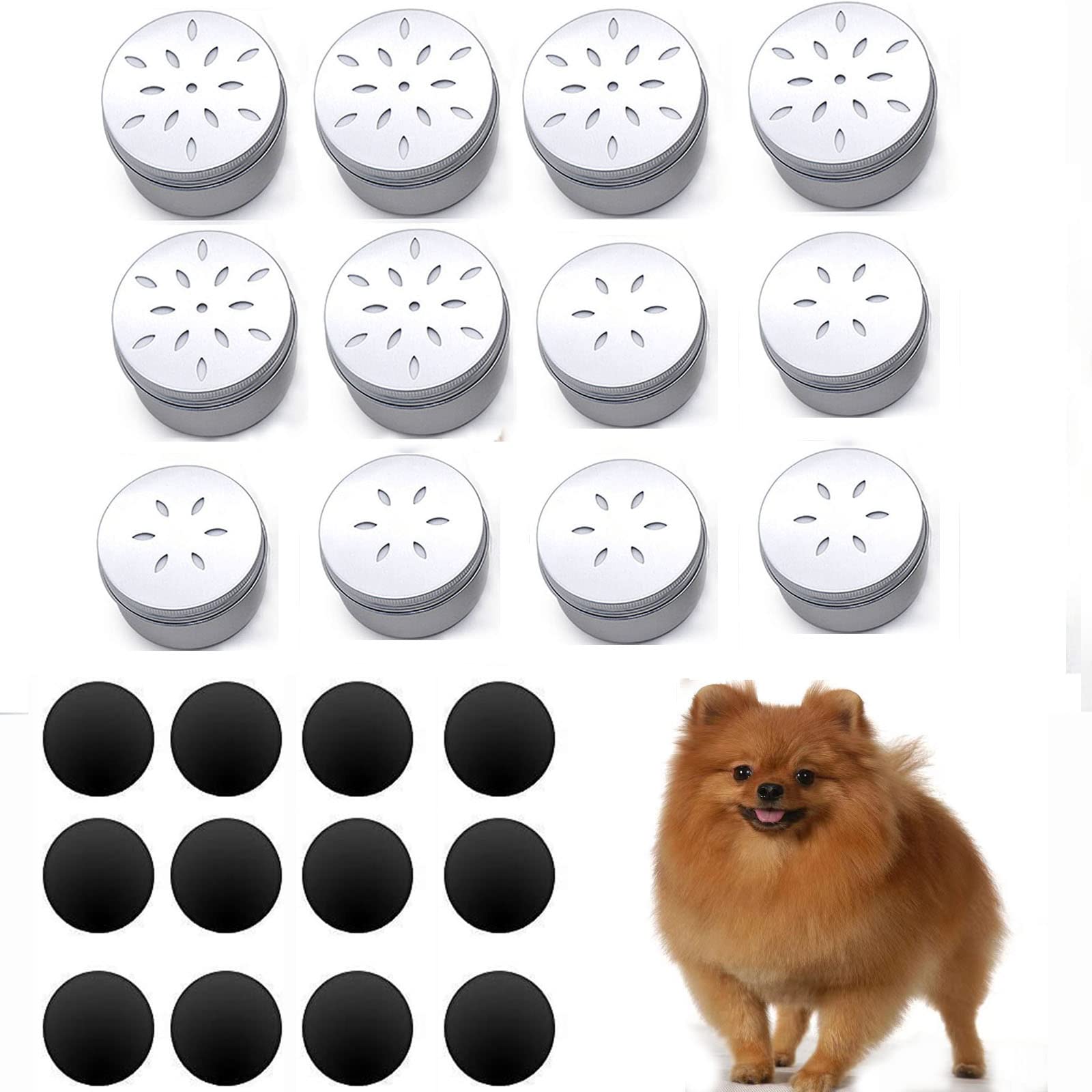 CHENGXINWENHUA Dog skent Work tins 6 Pack，Dog Scent Training Box，Dog Nose Work containers (6pc L+6pc S)