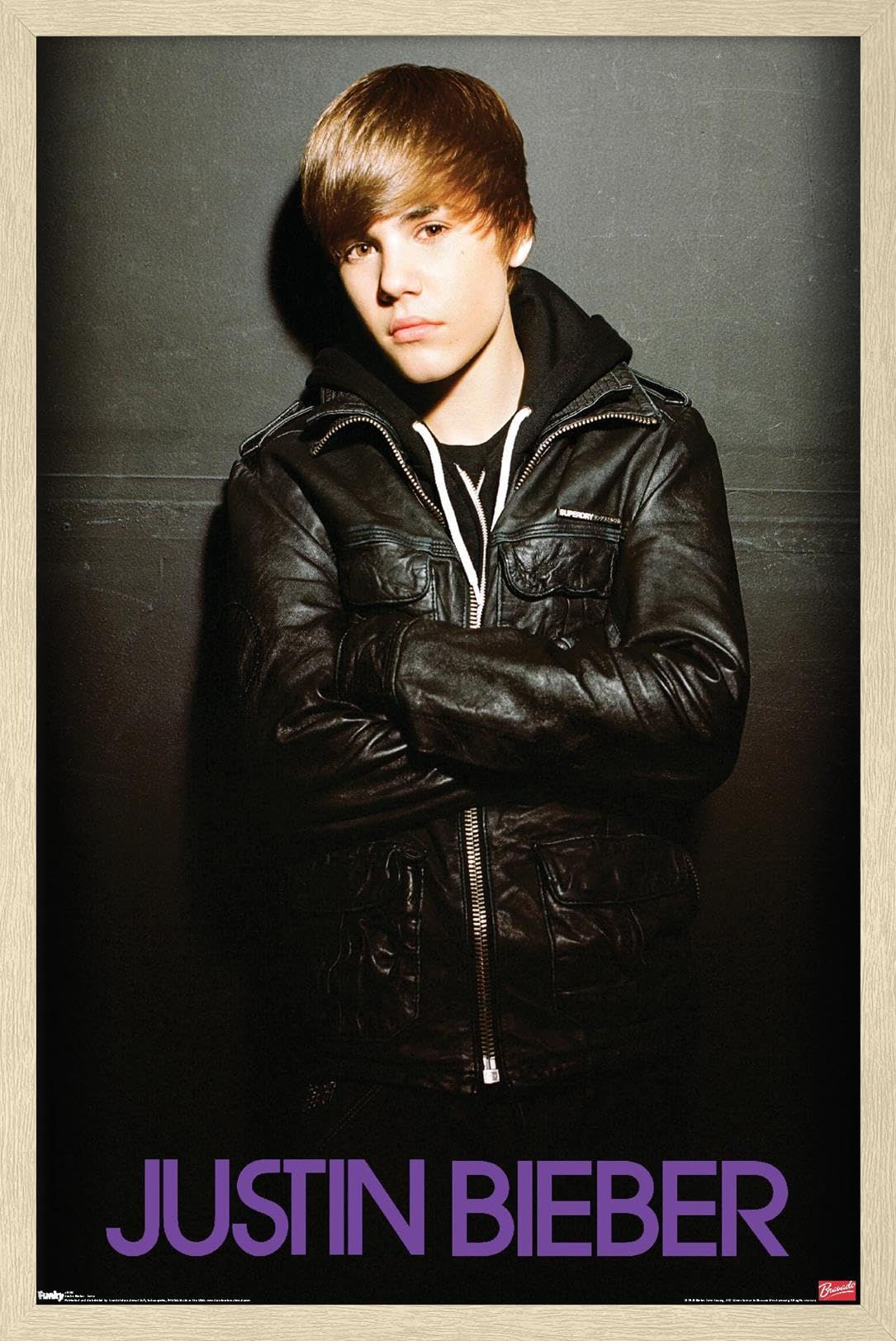 Trends International Justin Bieber – Love Wall Poster, 22.4L x 14.7W, Blonde Framed Version