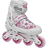 Roces 400809 Women's Model Compy 8.0 Adjustable Inline Skate, US 2.5-4.5, White/Violet