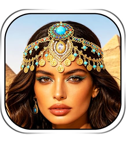 Amazon.com: Lauthen.S Women Belly Dance Headband Coins Tribal