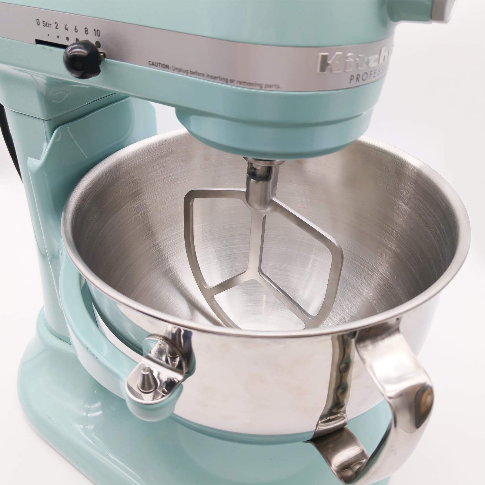 6 Quart Stainless Steel Flat Beater Compatible with KitchenAid 6 Quart Bowl-Lift Stand Mixers