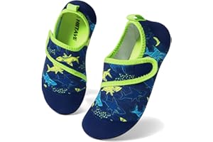 HIITAVE Kids Water Shoes Non-Slip Beach Swim Barefoot Quick Dry Aqua Pool Socks for Boys & Girls Toddler