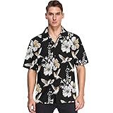 visesunny Mens Casual Button Down Short Sleeve