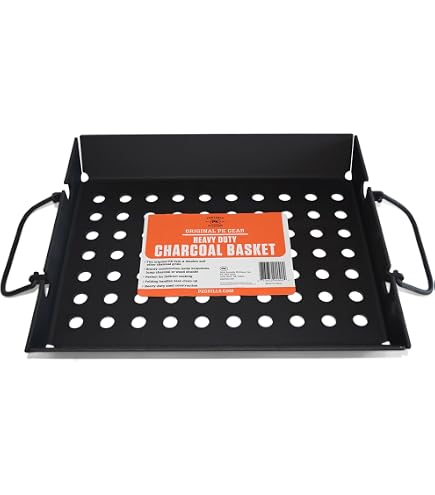 PK Grills Stainless Steel BBQ Rib Rack - Holds 5 Racks For Smoking & Grilling