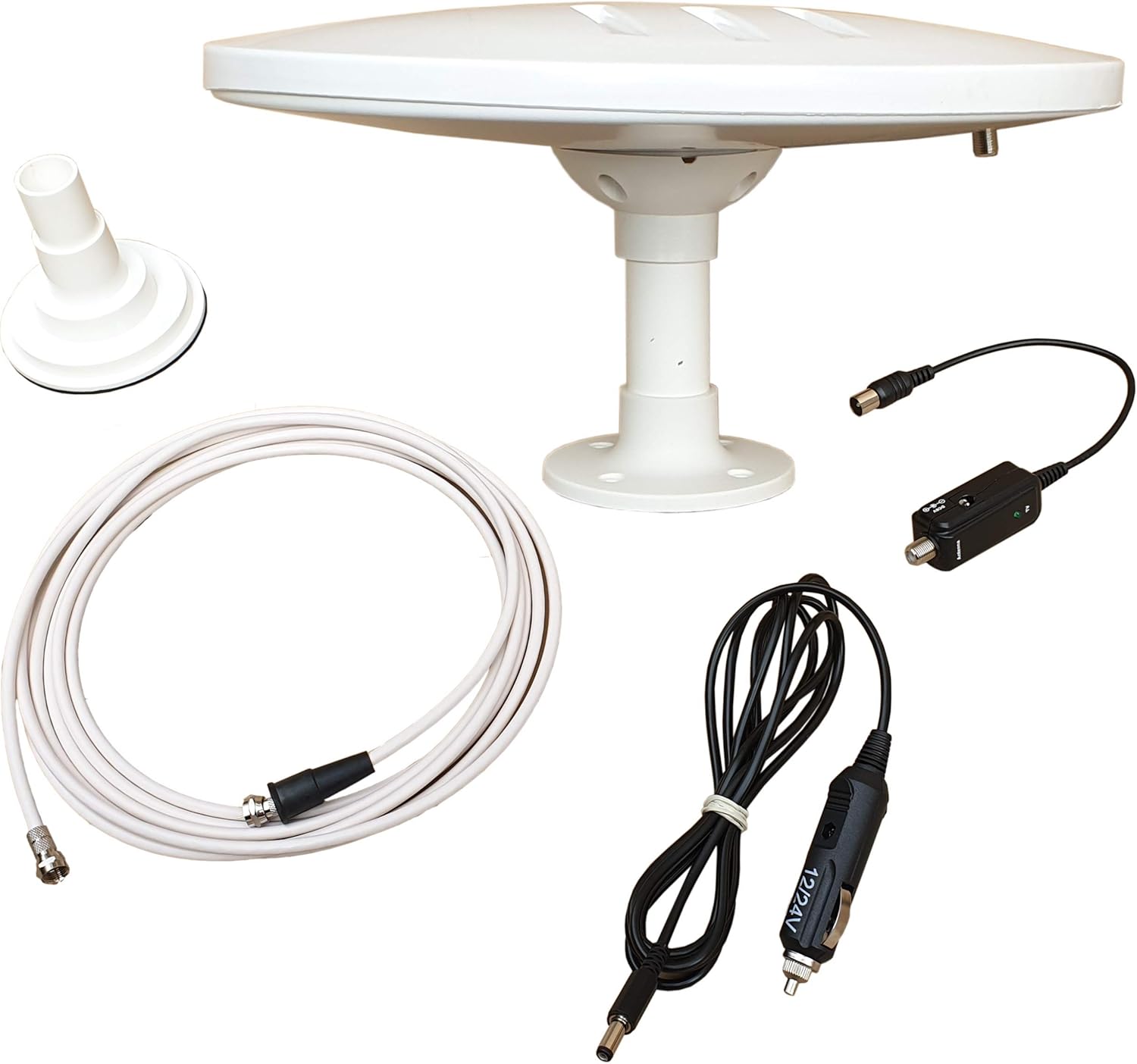 12V Long Range Omnidirectional Digital HD TV Antenna 33dB