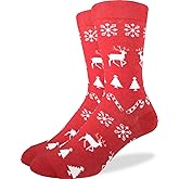 Good Luck Sock Men's Christmas Holiday Socks, Adult, Shoe Size 7-12