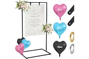 Noliven Wedding Sign Holder, Adjustable welcome to our wedding sign stand, Heavy Duty Easel Stand for Sign With Design Bundle