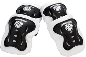 Strider Elbow & Knee Pads, Black - Easy to Attach - Durable & Washable - For Kids 18 Months to 5 Years Old