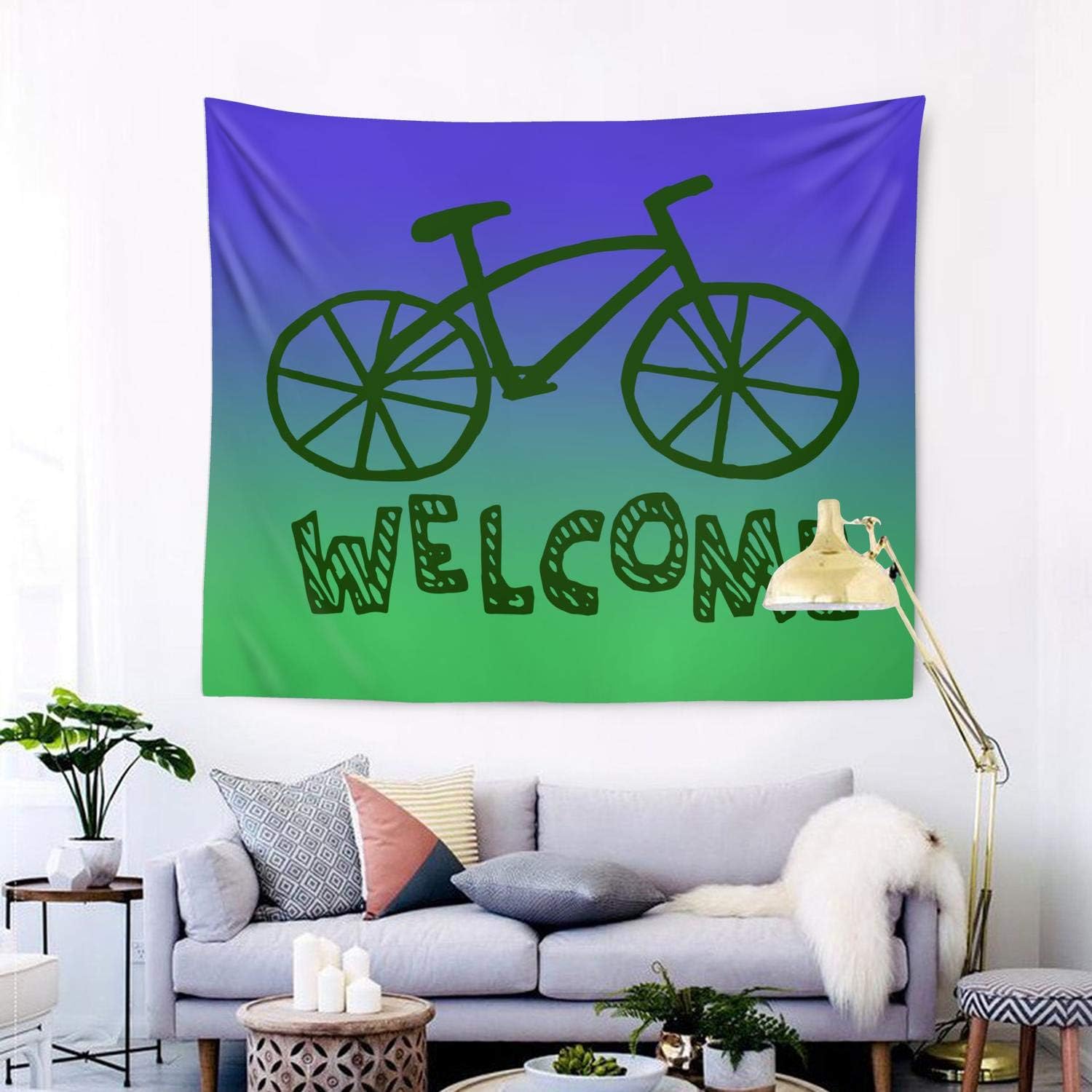 IOP56WE Womens Mens Bicycle Hanging Tapestry