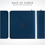 Vault X 12 Pocket Trading Card Zip Binder 480 Cards Blue view 8