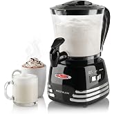 Nostalgia Retro Hot Chocolate Maker &amp; Milk Frother &ndash; 4-Cup Capacity, Heat &amp; Froth Setting &ndash; For Cappuccinos, Lattes, Cold Drinks &ndash; Two-Way Dripless Spout
