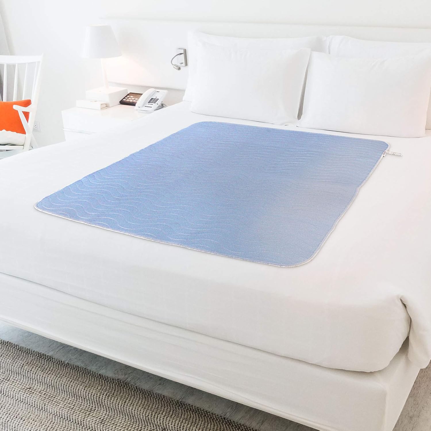 Utopia Bedding Waterproof Incontinence Underpads 34" x 36" (Pack of 4) - Washable and Reusable Bed Pads - Quilted and Absorbent Protector Pads for Adults and Kids (Blue): Health & Personal Care