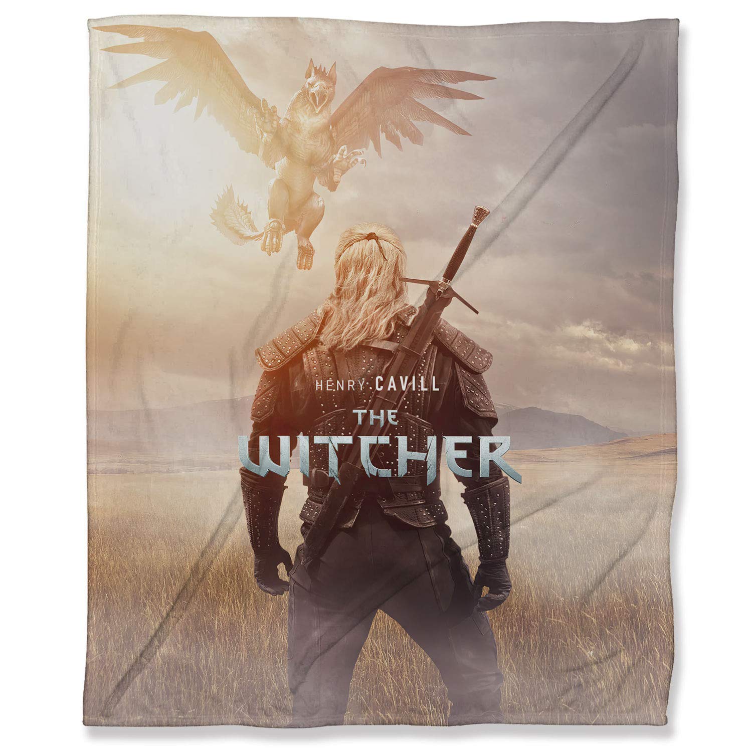 The a Witcher Flannel Fleece Throw Blanket 40" x 50", Henry Cavill Geralt Fuzzy Flannel Blanket for 