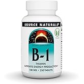 Source Naturals Vitamin B-1, Thiamin, Supports Energy Production - 100 mg - 250 Tablets