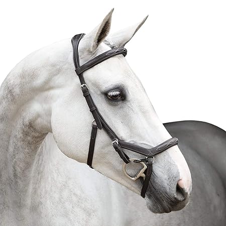 Horseware Rambo Micklem Deluxe Competition Eng Lthr. - Dark Havana, Groesse:Warmblut (L)