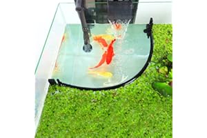 HOZOE Aquarium Floating Plant Corral, Intercepting Floating Plants from Filters and Heaters, Adjustable Height with Water Level, Can Be Used to Framed and Frameless Aquariums. (Style 1)