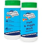 Originally Yellow USA Made Fruit And Vegetable Wash | Food-Grade Fruit and Veggie Wash With No Aftertaste | Powerful Cleaning & Safe Ingredients | Plant-Derived Produce Cleaner & fruit washer | 2 lb