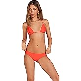 Volcom Women's Cheekini Bikini Bottom – Low-Rise Cheeky Swim Bottom Made with Recycled Fabric