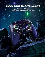 VOYEE Wireless Pro Controller for Switch PC RGB Light Turbo Wakeup 6 Axis view 2