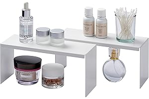 Yamazaki Home Tower Medicine Cabinet Vanity Storage Racks – Set of 2, Bathroom Mirror Organizer Risers - Steel -