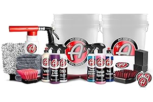 ADAM'S POLISHES Adam's Essential Car Wash Kit (24-Item) - Auto Detailing Car Care Cleaning Kit with Foam Gun & Bucket Car & Truck Lovers, Dads, Moms and DIYers