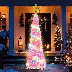Succwoah 5 FT Collapsible Christmas Pop Up Tree