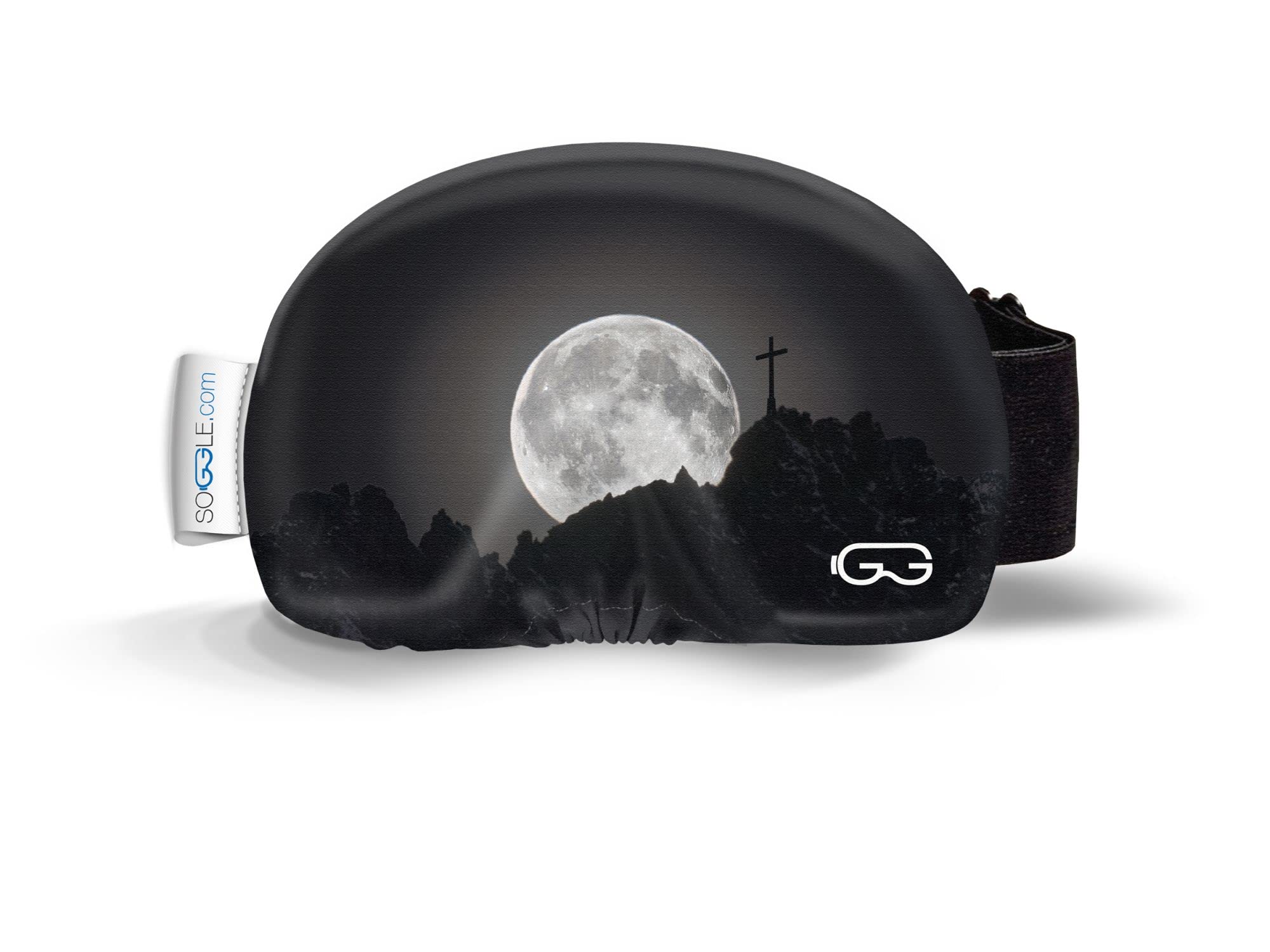Soggle Ski Protective Microfibre Cover for Ski Goggles (One Size), Colour: Pictures Full Moon — image 1
