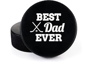 Buffalo BottleCraft Father's Day Hockey Puck Gift- Best Dad Printed Gift Personalized Puck Official Size