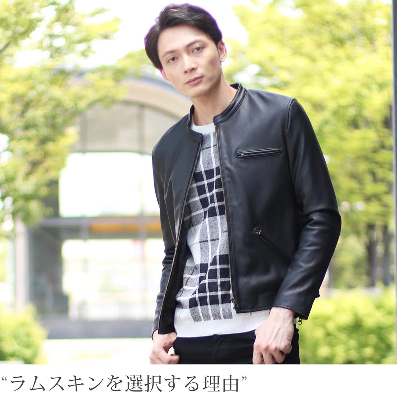 Amazon Filomo 革ジャン メンズ ラム レザー シングル ライダース ジャケット ナッパ加工 コート ジャケット 通販