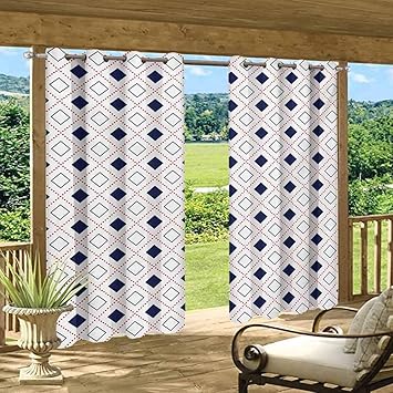 Anmaseven - Cortinas de patio modernas, resistentes al viento y al agua