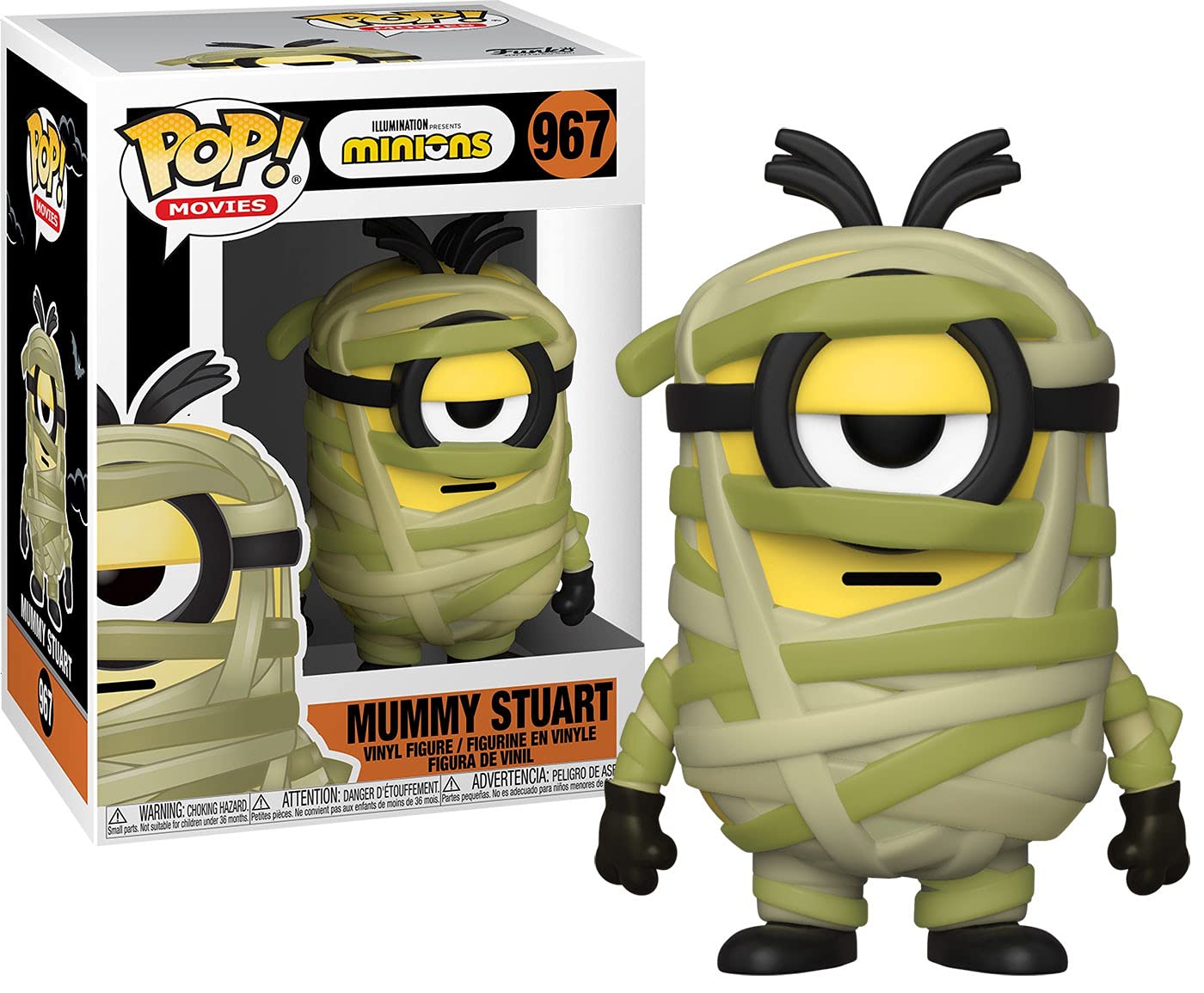 Funko Pop! Movies: Minions - Stuart - Despicable Me: Minions - Collectable Vinyl Figure - Gift Idea - Official Merchandise - Toys for Kids & Adults - Movies Fans - Model Figure for Collectors