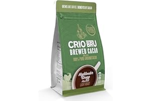 Crio Bru Limited Edition Highlander Grogg Roast | Natural Healthy Brewed Cacao Drink | Great Substitute to Herbal Tea and Coffee | Keto, Whole-30, Paleo, Low Calorie Honest Energy Brew And Enjoy Hot or Iced (1.5lb)