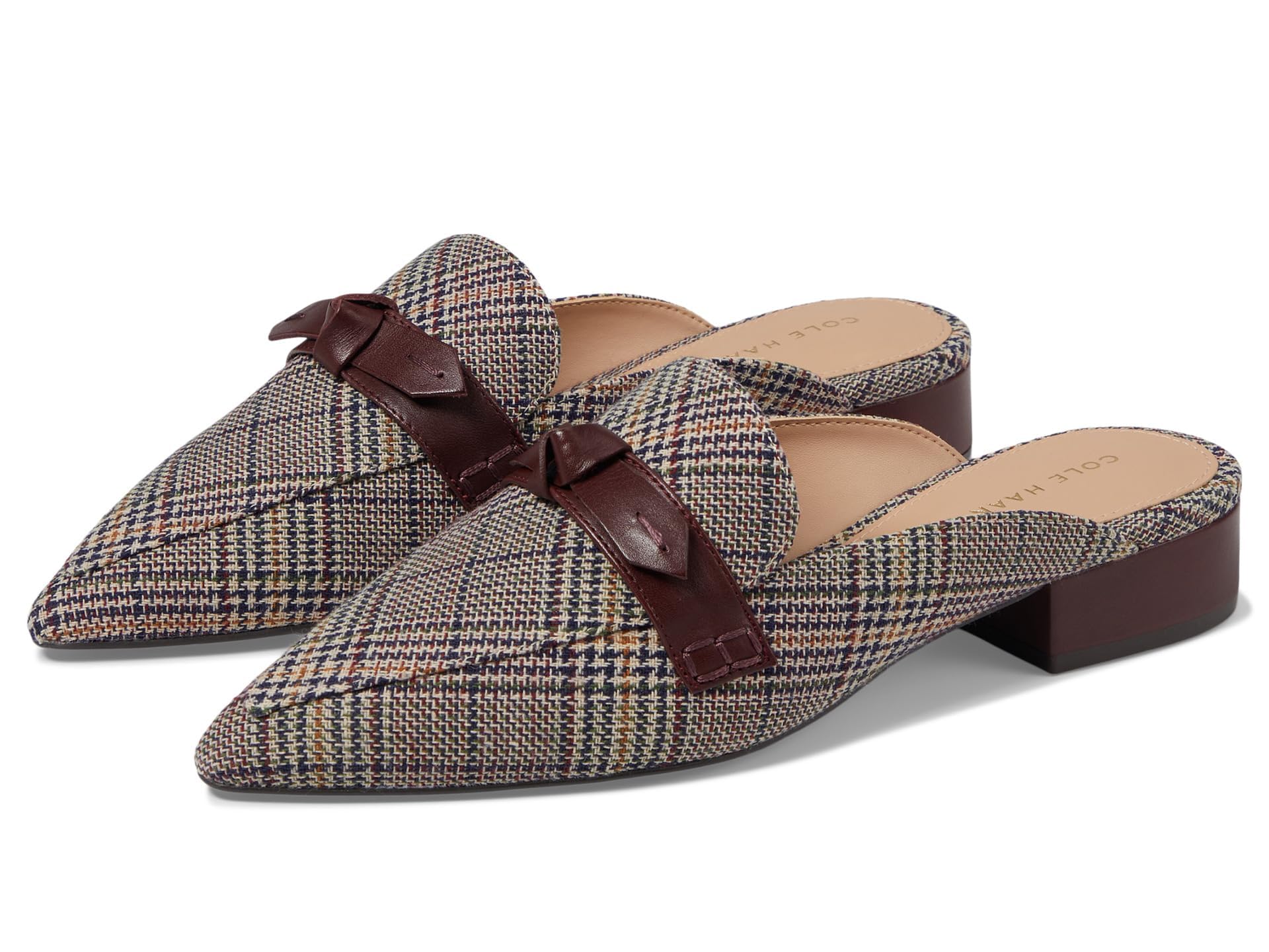 Cole Haan Women’s Piper Bow Mule, Plaid, 11-B US