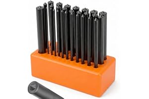 HORUSDY 28-Piece Transfer Punch Set, 3/32" - 1/2", Heat Treated Alloy Steel Forging