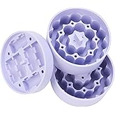 Silicone 3ml Vial Insert Set Compatible with 32/25/18oz Hydrapeak Food Jar, Insert Peptide Storage for 3ml Vial (16.5×39mm), Freezer/Fridge/Travel Ready (No Thermos/Vials, Purple, 1 Short +2 Tall)