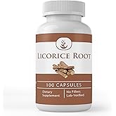 Pure Original Ingredients Licorice Root Extract (100 Capsules) Always Pure, No Additives Or Fillers, Lab Verified