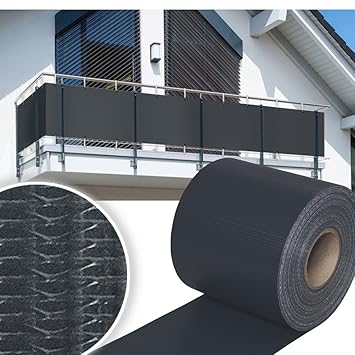 HG® 65mx19cm Sichtschutzstreifen Stabmattenzaun Folie UV-bestädig Doppelseitige Beschichtung für den Gartenzaun oder Balkon