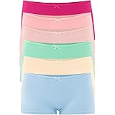 Allxwek Womens Cotton Underwear Boy Shorts for Women Stretch Comfort Boxer Briefs Ladies Knot Panties 3/6 3901