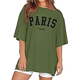 Oversized Tshirts for Women Summer Short Sleeve Round Neck Graphic Tee Shirt