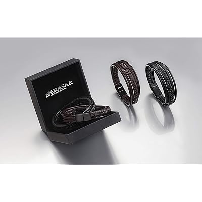 Mua SERASAR | Premium Genuine Leather Bracelet for Men in ...