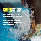 SPORTTAPE 3 Rolls Tan Zinc Oxide Tape 5cm x 10m Rigid Athletic Strapping view 2