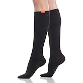VIM&VIGR Heathered Collection Navy Cotton 30-40 mmHg Compression Socks