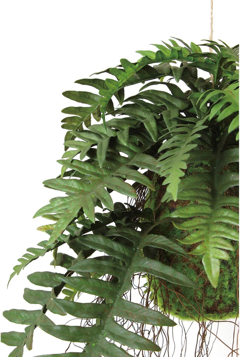 Amazon Spice Of Life スパイス 造花 ハンギングコケ玉 フェイクグリーン シダ 直径37cm Dagk30 造花 オンライン通販