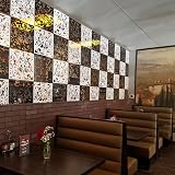 16PCS Hanging Room Divider Screens 40x40cm PVC Black Decor Panels view 9