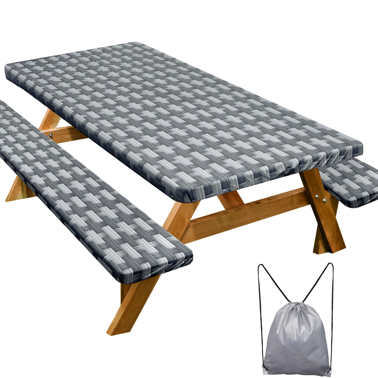 Picnic Table Cover with Bench Covers Camping